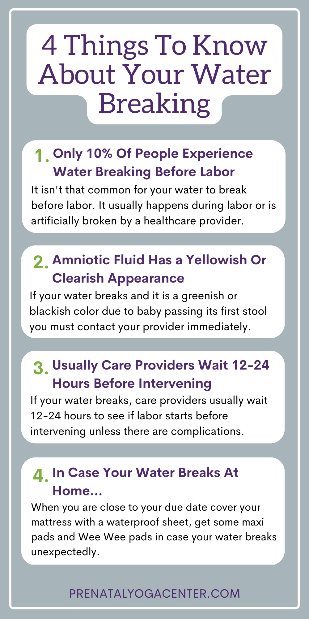 What to Expect When Your Waters Break