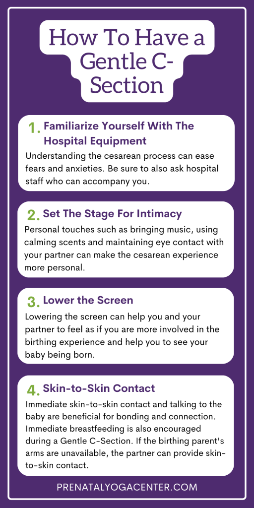 alt="how to have a gentle c section infographic"